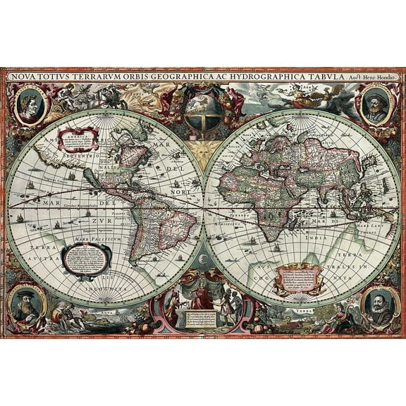Historical World Map, a 1000-piece Puzzle by Tomax Puzzles