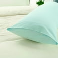 thumbnail image 4 of Unique Bargains Solid 90GSM Microfiber Body Pillow Case Spa Blue 20" x 60", 4 of 8