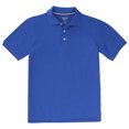 thumbnail image 1 of French Toast School Uniform Unisex Short Sleeve Pique Polo Shirt 31958-20 (Royal Blue), 1 of 3
