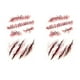 thumbnail image 1 of Pegatina Tatuaje Falso TattooHal 2Pzs 10x6cm Herida Tatuaje Temporal. SMILEFUN MXTHL-007, 1 of 2