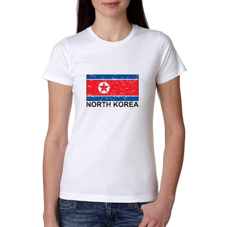 North Korea Flag - Special Vintage Edition Women's Cotton