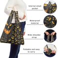 thumbnail image 5 of 5 Pack Foldable Shopping Bag,Halloween Spooky Jack O Lanterns Reusable Grocery Bags with Pockets,Large Reusable Tote Bags with Handles Waterproof & Lightweight, 5 of 6