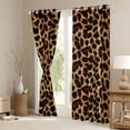 thumbnail image 3 of Erosebridal Old Fashion Cheetah Print Curtains Pack of 2 (42x84 Each) For Teens Adults,Abstract Animal Print Curtains Blackout, 3 of 6