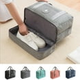 thumbnail image 6 of Luggage Dry Wet Separation Storage Bag Luggage Organizer Packing Travel Duffle with Shoes Bag Mesh Bag Clothing Storage Handbag pink, 6 of 9