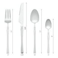 thumbnail image 2 of REGALWOVEN 4-Piece Stainless Steel Silverware Set with Spoon, Fork, and Knife Silver 4, 2 of 6
