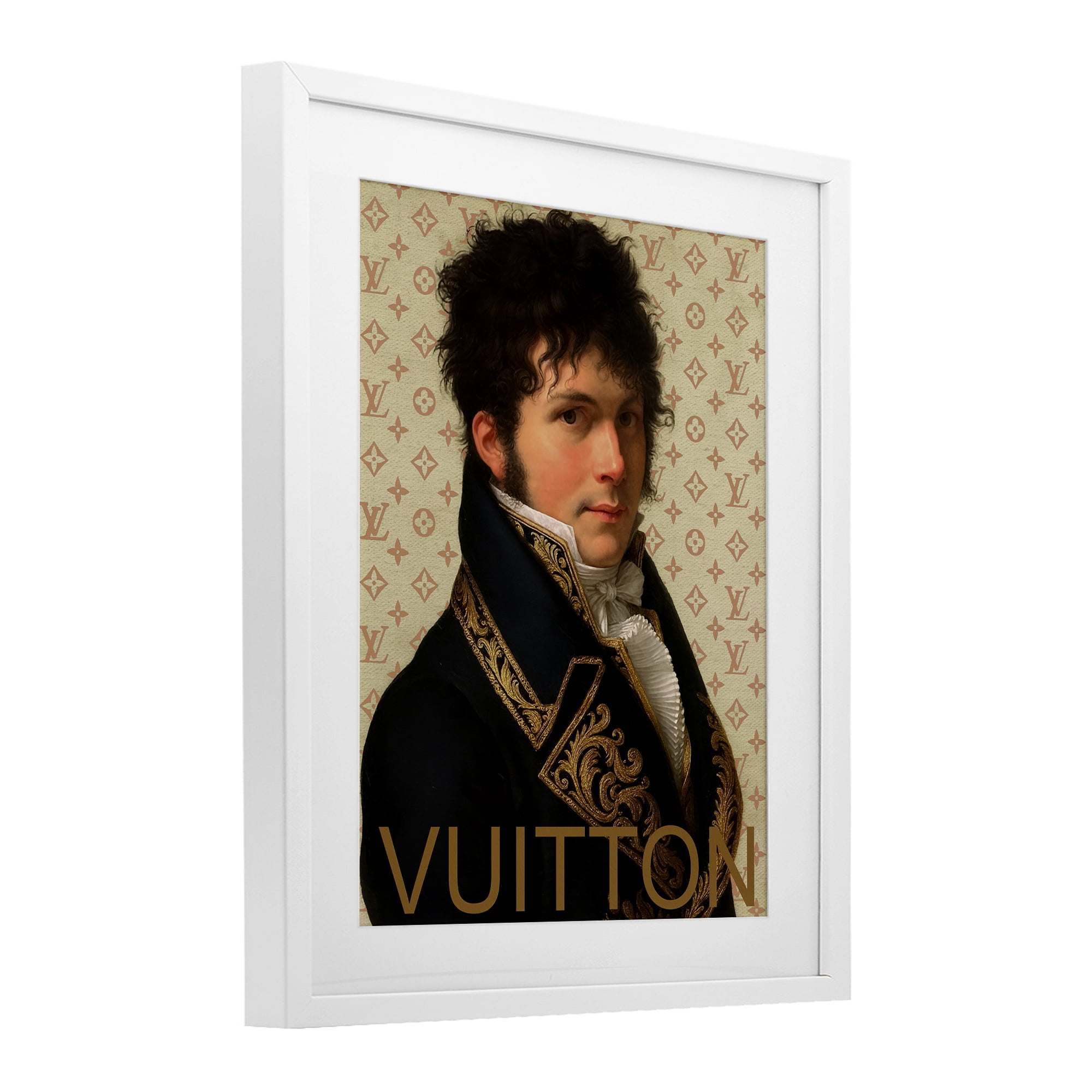 Stupell Industries Glam Gentleman In Spring White Framed Print Under Glass, design by Grotto Studios