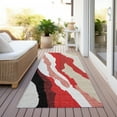 thumbnail image 6 of Addison Rugs Chantille Indoor/Outdoor Transitional Waves Red Washable Runner Rug, 2'3" x 7'6", 6 of 6