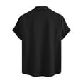 thumbnail image 5 of Njoeus White T Shirts for Men Mens Tops Men's Cotton Linen T-Shirt Comfort Breathable Beach Shirts Loose Men & Boys Casual Short Sleeve Button Up Tee Shirt Blouse S-Xxl Mens Muscle Tank Tops, 5 of 5