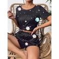 thumbnail image 3 of Avidlove Women's Pajamas Set Short Sleeve Print Pjs Top and Shorts Sleepwear Comfy Loungwear with Pockets, 3 of 6