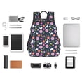 thumbnail image 4 of Balery Floral Rabbit Mochila ligera para hombre y mujer: duradera e impermeable, ideal para la escuela, el trabajo, viajes y uso diario., 4 of 7