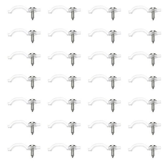 Myenne 100pcs Outdoor Light Clip LED Light Strip Mounting Clip LED Light Strip Clip