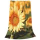 thumbnail image 2 of Fotbe Golden Sunflower In Field Manta de Franela Acolchonada con Estampado, Súper Suave y Esponjosa, Extra Grande para Sofá, Cama, Uso Todo el Año-60"x50", 2 of 7