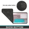 thumbnail image 5 of Abstract Kitchen Rugs Set of 2 Turquoise and Grey Non-Slip Kitchen Floor Rug and Mat Teal Anti-Fatigue Comfort Standing Area Mat for Kitchen Living Room Laundry Outdoor Decor 17"x48"+17"x24", 5 of 5