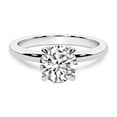 thumbnail image 4 of IGI Certified 2 Carat Round Shape Lab Grown Diamond Engagement Ring | 14K White Gold | Matilda Leaf Petal Solitaire Diamond Ring | FG-VS1-VS2 Quality Friendly Diamonds, 4 of 7