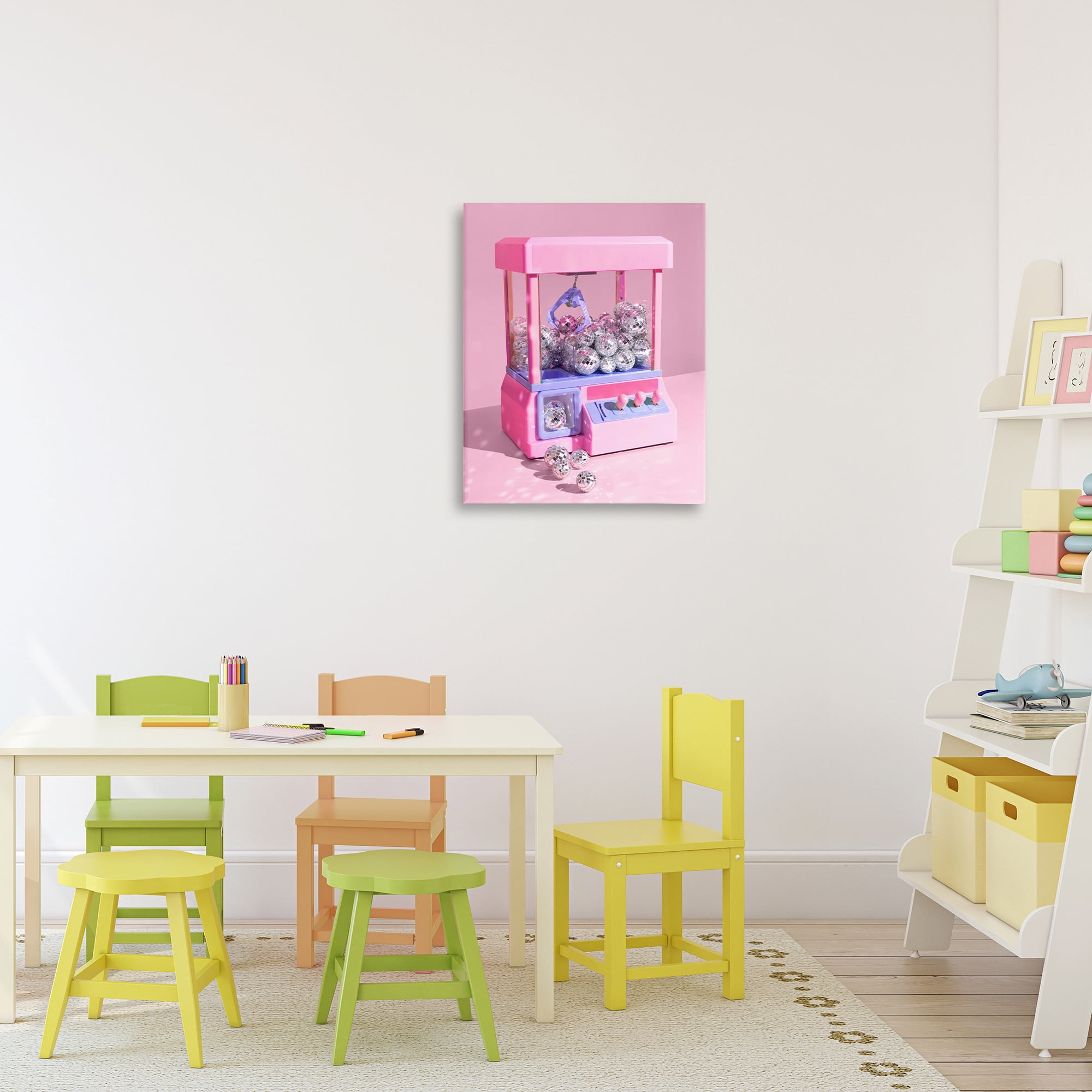 Stupell Industries Disco Ball Claw Machine Canvas Wall Art, design by LISH Creative