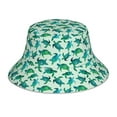 thumbnail image 3 of Daiia Green Sea Turtle Pattern Bucket Hat - Trendy Cotton Sun Hat for Beach, Golf, Fishing - Fun Outdoor Vacation Boonie for Men and Women, 3 of 9