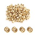 thumbnail image 1 of Wekity M3x4mm Female Thread Knurled Nuts,100PCS Hx5mm OD Brass Threaded Insert Embedment Nuts Hydraulic Welded Joint Injection Molding Assortment Kit for 3D Printing Injection Molding-0621, 1 of 5