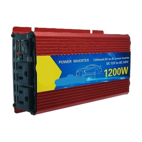 600w-2000w Car Inverter 12V to 110V Multifunctional High Power for Car RV Truck ,Rapid Cooling with Minimal Noise