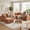 Caramel, variant on VEPXXP Oversized 7 Seater Modular Sectional Sofa Couch, Large Corner Sofa Modern U-Shaped Chenille Couch with Ottoman Cloud Couches for Living Room, Office, Spacious Space, Beige