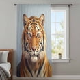 thumbnail image 3 of Blue Tiger Sheer Curtains 108 Inches Extra Long, Funny Animals Modern Art Light Filering Curtains, Privacy Drapes Simi Floor to Veiling Curtain for Living Room Bedroom Large Window Treatment, 3 of 9