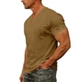 thumbnail image 6 of LIIPEE Mens T-Shirts Father'S Day Gifts Summer Casual Solid Color V-Neck Set-In Short Sleeve Pullover Male Regular Comfortable Breathable Soft Daily Fashion Versatile Tee Tops With A Pocket,XXXXXXL, 6 of 9
