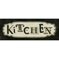 thumbnail image 2 of Pela Studio 24x11 Black Ornate Wood Framed with Double Matting Museum Art Print Titled - Room Signs III - Kitchen, 2 of 4