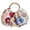 White, variant on NCY Women's Sequin Floral Clutch with Bamboo Handle Ruched Crescent Handbag for Evening Party Summer Vacation Beach Bag