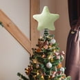 thumbnail image 2 of 9 inch Furry Star Christmas Tree Topper, Soft Plush Xmas Tree Topper for Christmas Tree Decor, Holiday Party, and Festive Home Celebrations, 2 of 5
