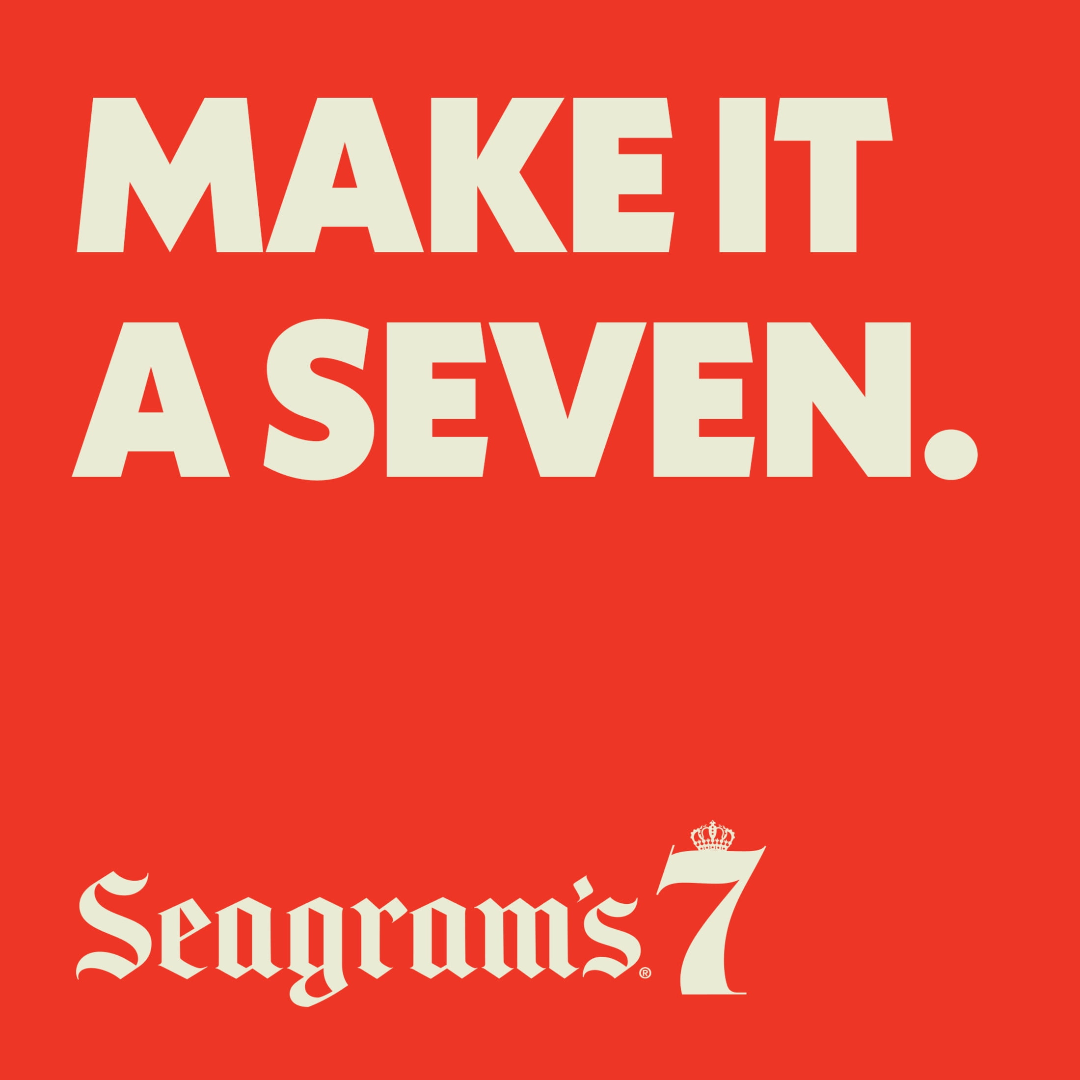 Seagram's 7 Crown American Blended Whiskey, 50 mL