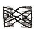 thumbnail image 2 of Peines elásticos BLESIY, Horquilla con clip doble, Negro, 2 of 8