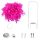 thumbnail image 2 of Lámpara colgante de plumas, lámpara colgante de plumas colgante Lámpara colgante de plumas colgantes construida para durar, 2 of 8