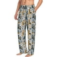 thumbnail image 3 of Kdxio Llama and Cactus1 Print Men's Sleep Pajama Pant Lounge Pants with Pockets, 3 of 8