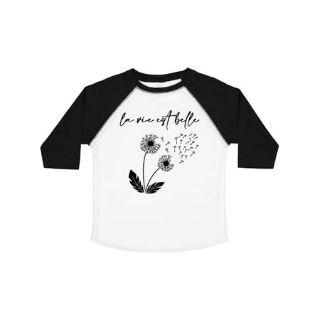 

Inktastic La Vie Est Belle with Dandelion Gift Toddler Boy or Toddler Girl T-Shirt