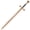 B, variant on Armory Replicas 41-Inch Wooden Medieval-Style Costume Prop for Display and Events