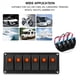 thumbnail image 5 of Panel De Aluminio LED De 6 Bandas, Interruptor Basculante De 12-24V, Panel De Interruptor Basculante Urable Para Caravanas ANGGREK Otros, 5 of 8