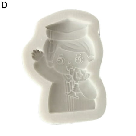 

Aimiya Fondant Mold Student Pattern DIY Silicone Graduation Ceremony Candy Mold for Party