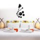 thumbnail image 2 of Reloj de pared Wosthever 3D con flor de mariposa negro decoración del hogar, 2 of 6