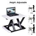 thumbnail image 6 of Gymax Adjustable Height Sit/Stand Desk Computer Lift Riser Laptop Work Station White, 6 of 10