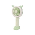 thumbnail image 2 of Usb Rechargeable Handheld Fan, Portable Cooling Device With Soft Led Night Light, for Dormitory Study and Travel, Green, 2 of 6