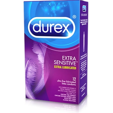 3 Pack - Durex Extra Sensitive Condoms Lubricated Latex 12