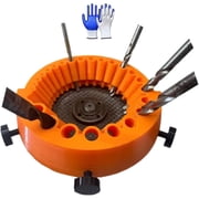 Drill Bit Sharpener, Power Drill Bit Grinding Attachment, Old Drill Bit Grinder, Giant Blade Angle Grinder for Grinding Drill Bits, 2 to 13 Mm Drill Bits for Grinding 125 Mm Grinder(1pcs)