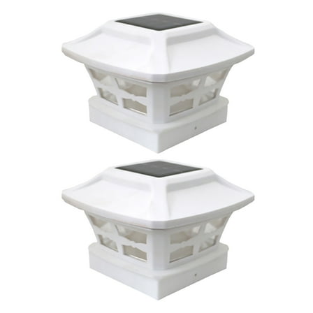 TAILTOSS Post Cap Lights White 2Pcs 6.29X6.29X4.01in