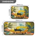 thumbnail image 3 of 2-Piece Kitchen Mat Set Non Slip Washable Floor Mats Decorative Rugs for Kitchen Sink Laundry Black Cat Lounging, 3 of 7