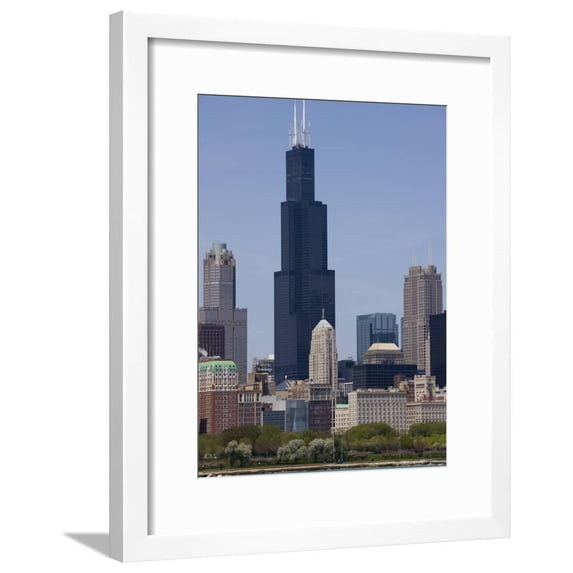 Sears Tower and Skyline, Chicago, Illinois, United States of America, North America, Framed Art Print Wall Art by Amanda Hall Sold by Art.Com