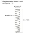 thumbnail image 3 of Unique Bargains Ressort de Compression en Acier Inoxydable 304 11mmx0.9mmx50mm Capacité de Charge 11N 10 Pcs, 3 of 5