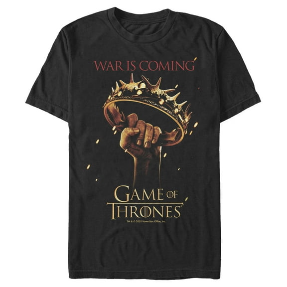 Men's Game of Thrones War is Coming Graphic Tee Black 3X Large