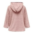 thumbnail image 4 of Winter Coats for Womens Plus Size Fleece Jacket Long Sleeve Hooded Cardigan Sweatshirts Open Front Lapel Outerwears, 4 of 5