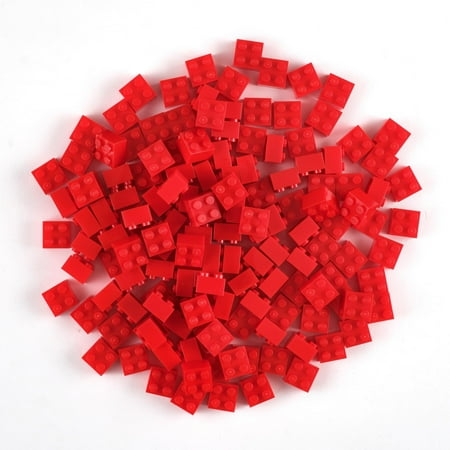 Strictly Briks Classic Bricks Starter Kit, Red, 144 Pieces, 2x2 Inches, Building Creative Play Set for Ages 3-14, 100% Compatible with All Major Brick Brands