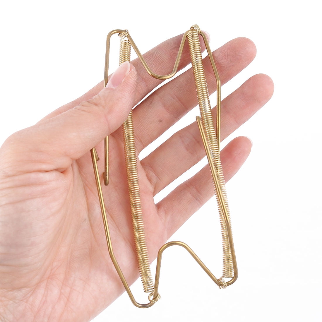 No.1 Plate Hanger For 13-19cm Plates – Steel Wire With White Coating, Zinc Springs, For Decorative Plate Display