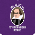 thumbnail image 4 of Inktastic To Thine Own Self Be True Shakespeare Boys or Girls Baby Bib, 4 of 4